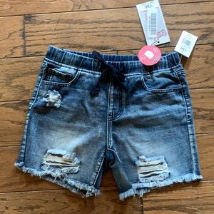 YMI pull on drawstring dream denim shorts S 5”